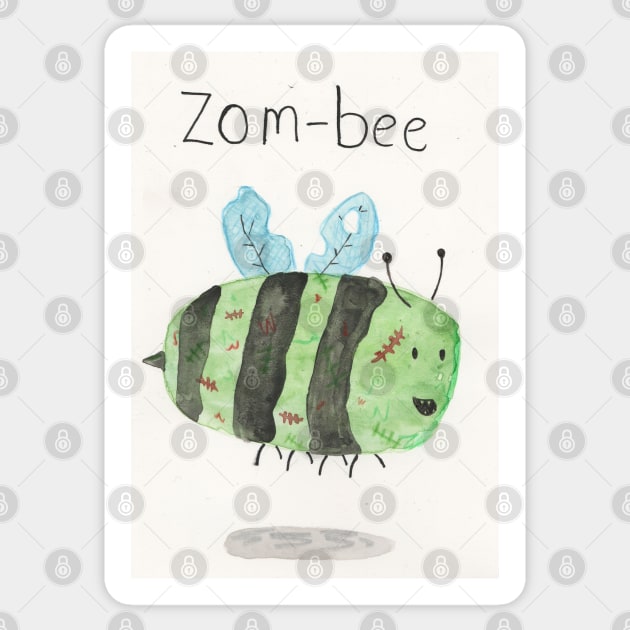 Zom-bee Sticker by Charlotsart